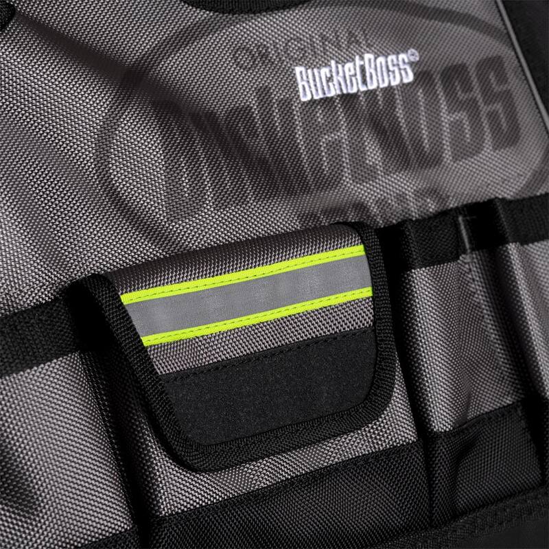 BUCKET BOSS 18 in. High Visibility Professional Tool Bag - 65118-HV