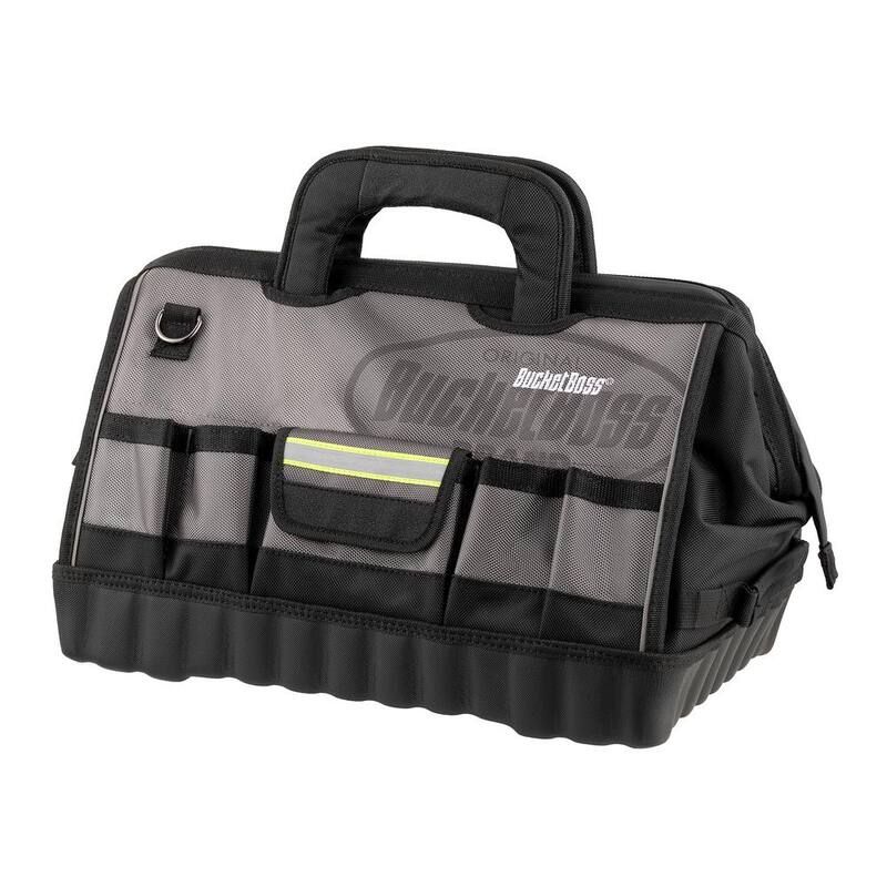 BUCKET BOSS 18 in. High Visibility Professional Tool Bag - 65118-HV
