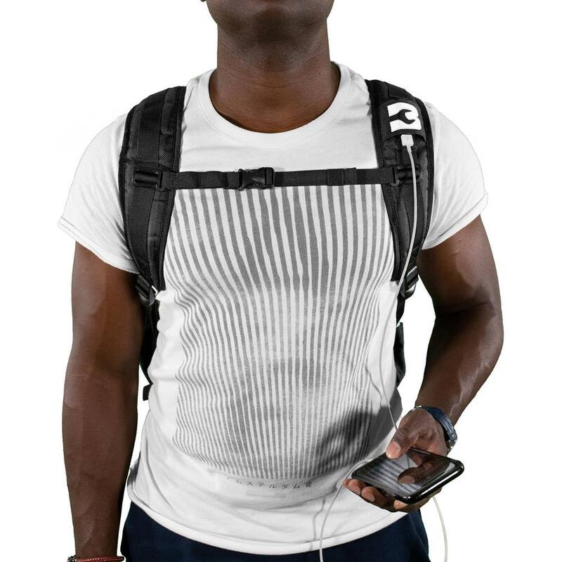 BOOTSTRAPT 15 in. Contractor's Backpack with Integrated Power Bank Compartment and Waterproof Rain Cover - 006-550