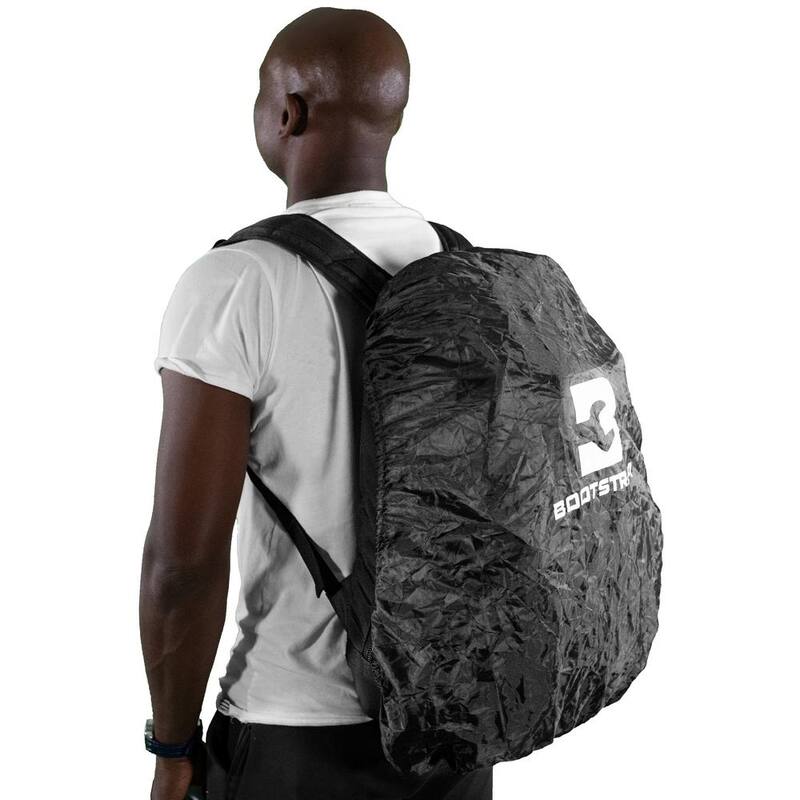 BOOTSTRAPT 15 in. Contractor's Backpack with Integrated Power Bank Compartment and Waterproof Rain Cover - 006-550
