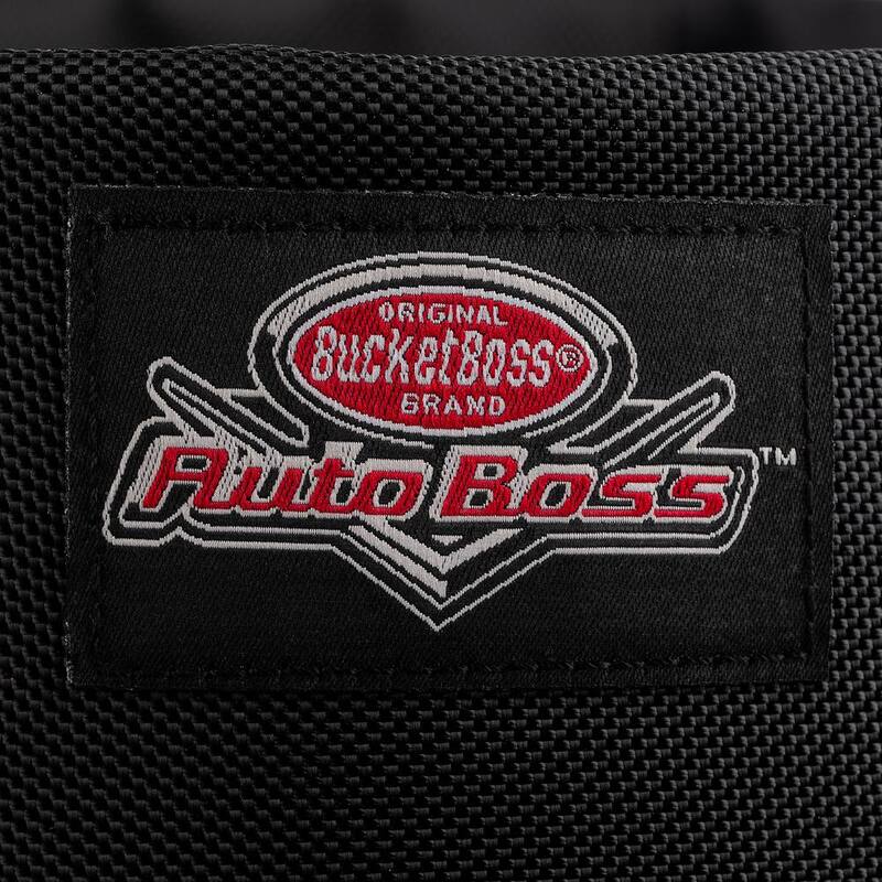 BUCKET BOSS Wrench Boss 5 Gal. Bucket Tool Organizer with 44 Pockets for Wrench Sets and Open Center Bulk Storage in Black - AB30020