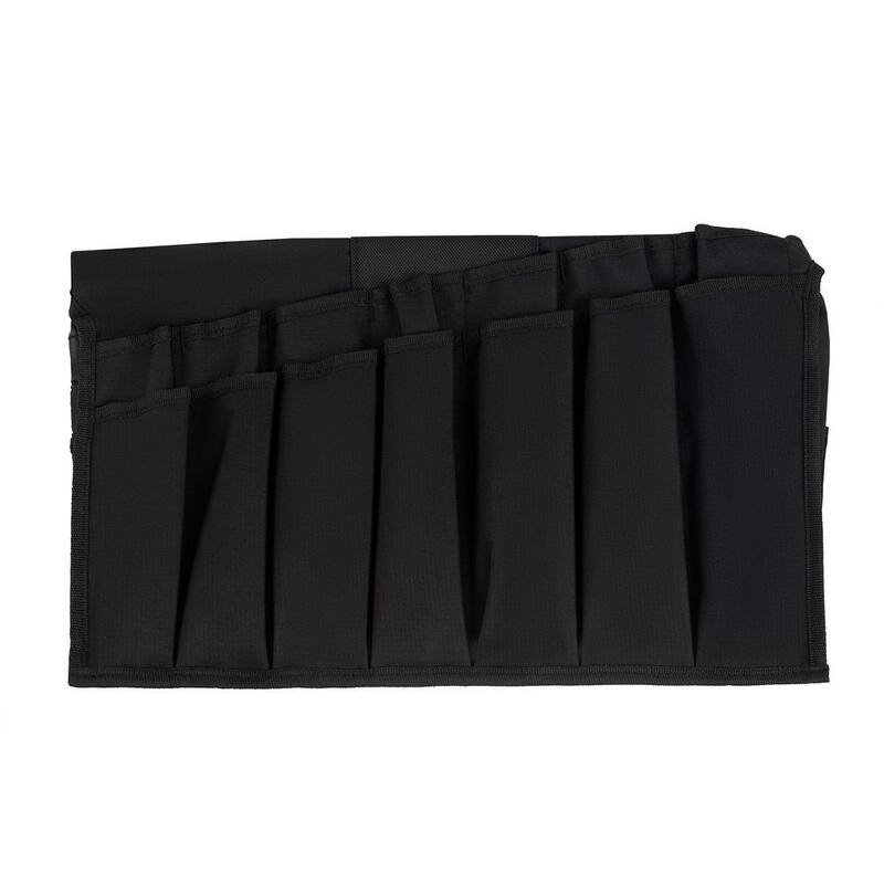 BUCKET BOSS Wrench Boss 5 Gal. Bucket Tool Organizer with 44 Pockets for Wrench Sets and Open Center Bulk Storage in Black - AB30020