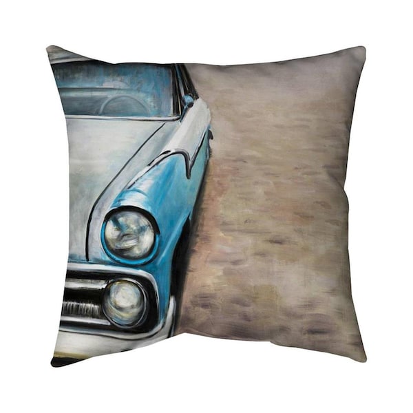 Begin Home Decor 26 x 26 in. Old Classic Car-Double Sided Print Indoor Pillow - 5541-2626-TR32