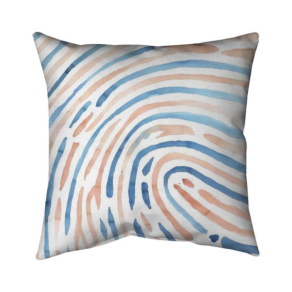 Begin Home Decor 26 x 26 in. Footprint-Double Sided Print Indoor Pillow - 5541-2626-MI111