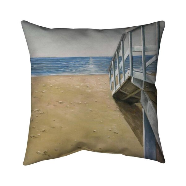 Fondo 26 x 26 in. Seaside Landscape-Double Sided Print Indoor Pillow - FO2774097