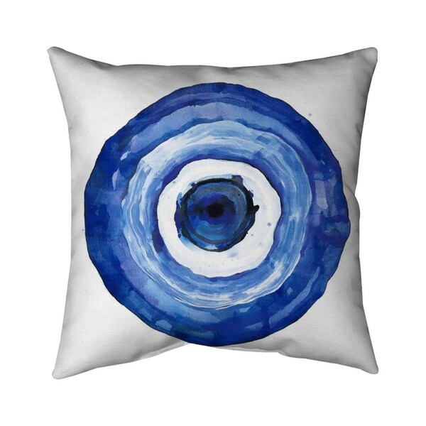 Begin Home Decor 26 x 26 in. Erbulus Blue Evil Eye-Double Sided Print Indoor Pillow - 5541-2626-AB118