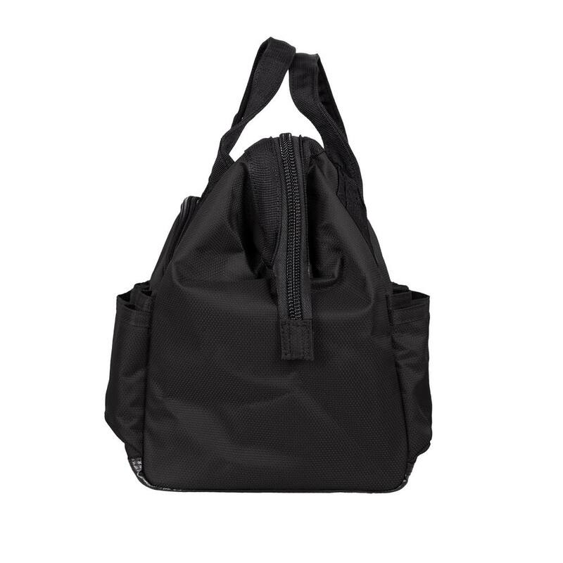 Wolverine 15 in. 29 Pocket Black Industrial Grade Nailhead Nylon Tool Bag with Shoulder Strap - WVB1000001