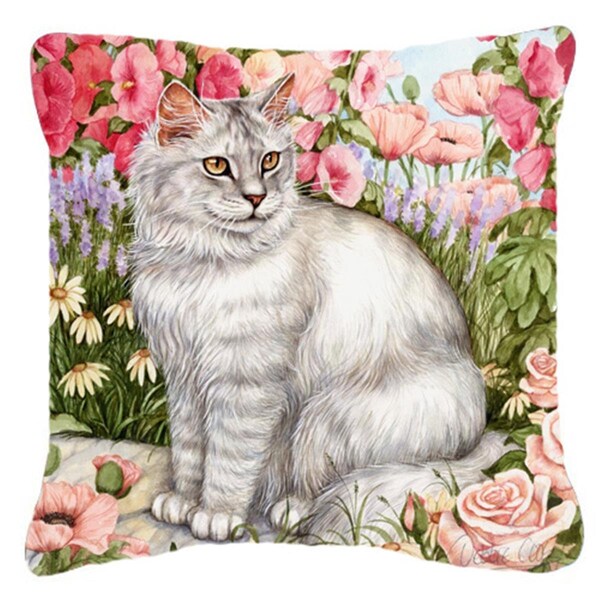 Jensendistributionservices Cats Just Looking in the Fish Bowl Canvas Decorative Pillow - MI2557458