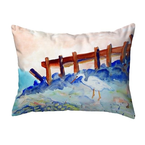 Betsy Drake Betsy Drake KS179 11 x 14 in. Great White Heron Small No-Cord Pillow - KS179