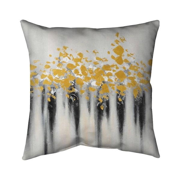 Fondo 20 x 20 in. Small Golden Spots-Double Sided Print Indoor Pillow - FO2795882
