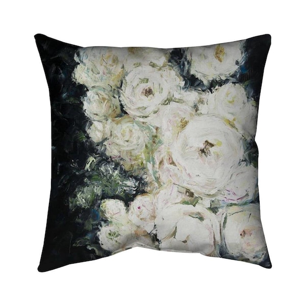 Fondo 26 x 26 in. Garden Roses-Double Sided Print Indoor Pillow - FO2774640