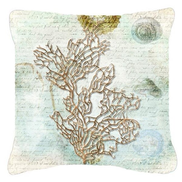 Carolines Treasures Carolines Treasures SB3040PW1818 18 x 18 in. Coral Indoor & Outdoor Fabric Decorative Pillow - SB3040PW1818