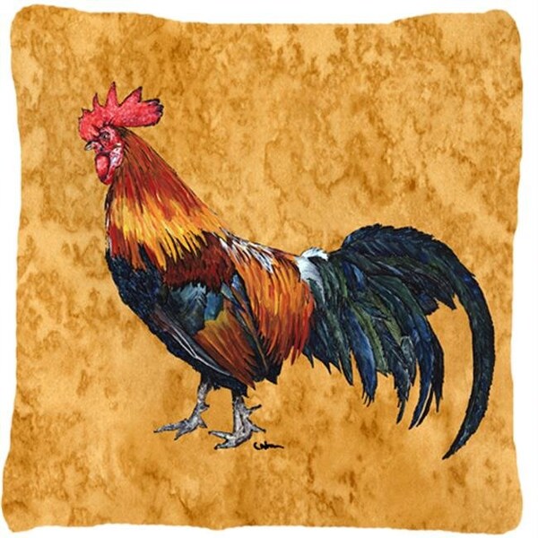 Carolines Treasures Carolines Treasures 8651PW1414 Rooster Bird Indoor & Outdoor Fabric Decorative Pillow - 8651PW1414