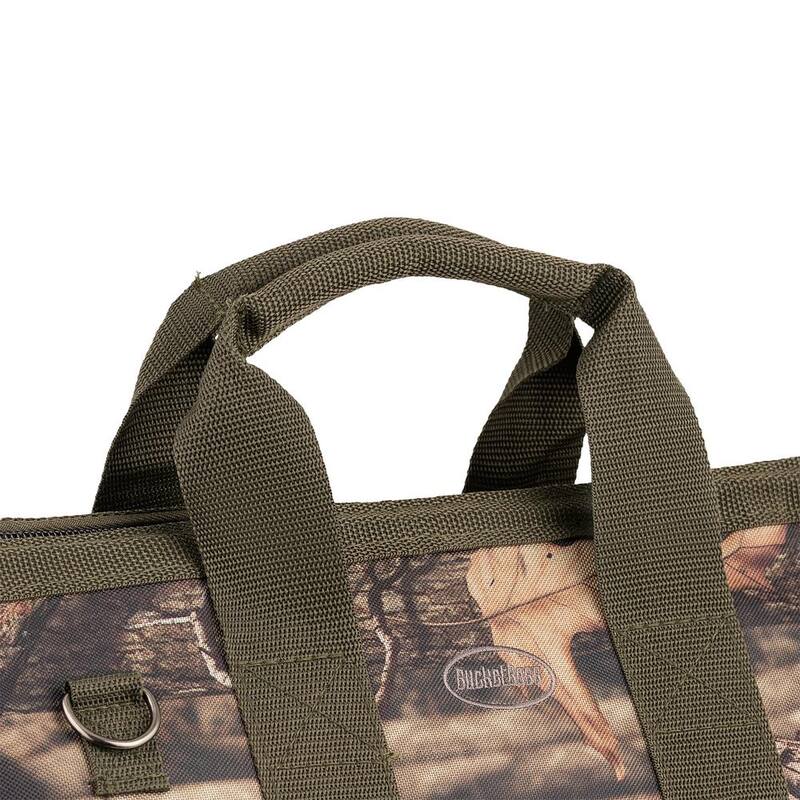 BUCKET BOSS Mossy Oak Breakup Camo Gatemouth 16 in. Tool Bag with 16 Pockets - 85016