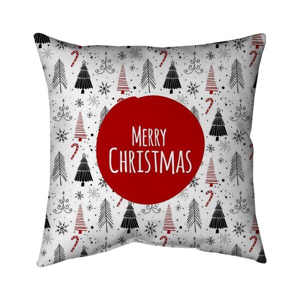 Fondo 20 x 20 in. Merry Christmas-En-Double Sided Print Indoor Pillow - FO3336325
