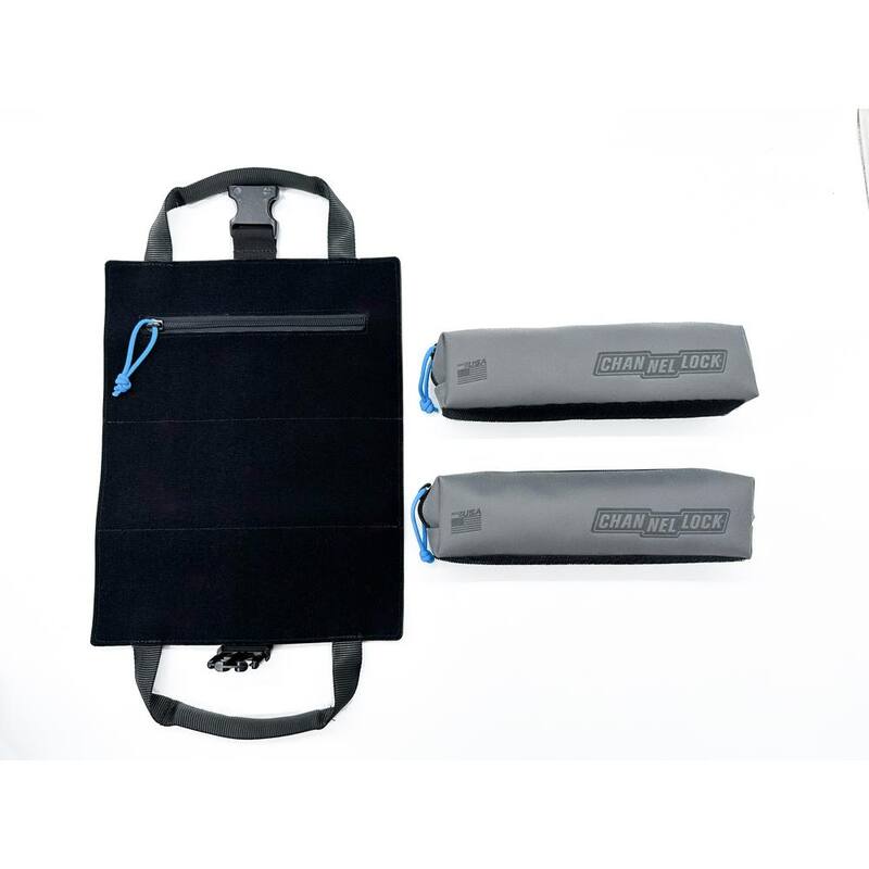 Channellock 10.5 in. PRO 2-Pouch Tool Roll System Grey Fused with Black - MTR2G