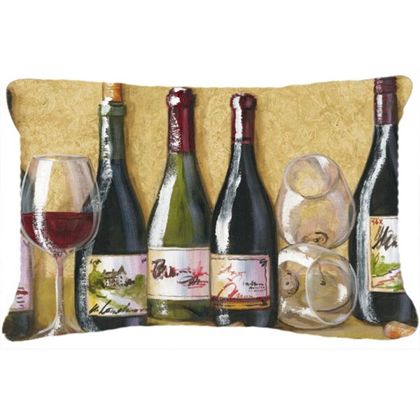 Carolines Treasures Wine Du Vin by Malenda Trick Fabric Decorative Pillow - CA78898
