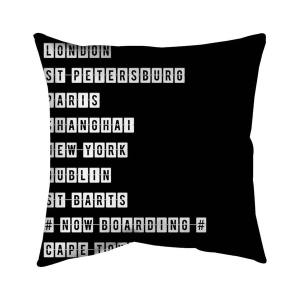 Begin Home Decor 26 x 26 in. Table of Big Cities-Double Sided Print Indoor Pillow - 5541-2626-MI4