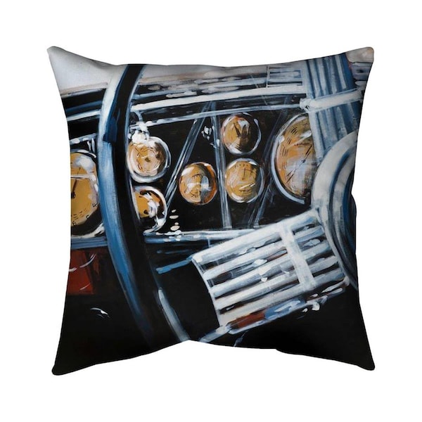 Begin Home Decor 20 x 20 in. Vintage Car Interior-Double Sided Print Indoor Pillow - 5541-2020-TR41