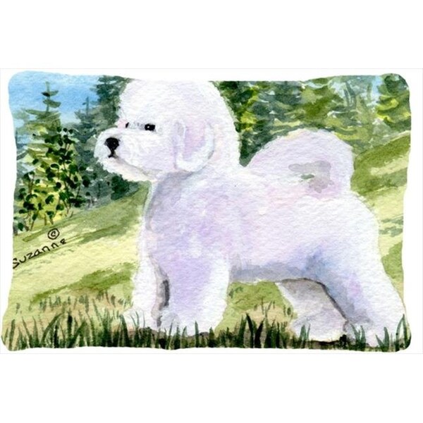 Carolines Treasures Carolines Treasures SS8900PW1216 Bichon Frise Indoor & Outdoor Decorative Fabric Pillow - 12 x 16 in. - SS8900PW1216