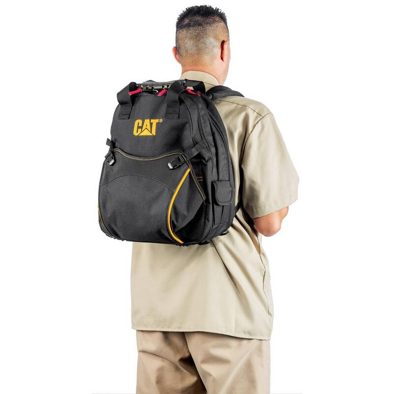 CAT 17 in. 31-Pocket Tech Tool Backpack in Black - 980202N