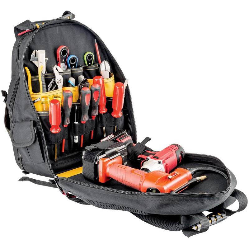 CAT 17 in. 31-Pocket Tech Tool Backpack in Black - 980202N