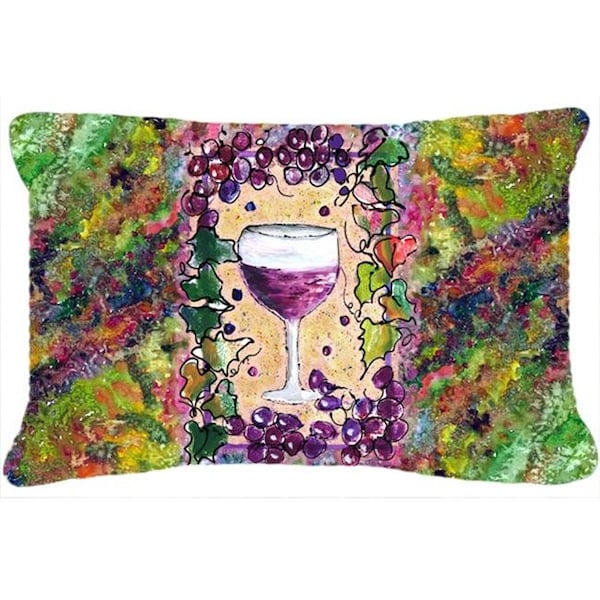 Carolines Treasures Carolines Treasures 8616PW1216 Wine Indoor & Outdoor Fabric Decorative Pillow - 8616PW1216