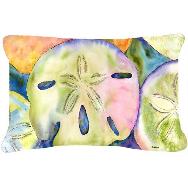 Carolines Treasures Carolines Treasures 8545PW1216 Sand Dollar Indoor & Outdoor Fabric Decorative Pillow - 8545PW1216