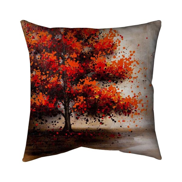 Fondo 20 x 20 in. Tree with Dotted Leaves-Double Sided Print Indoor Pillow - FO2791526
