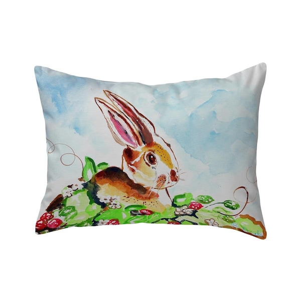 Betsy Drake 16 x 20 in. Jack Rabbit Right No Cord Pillow - NC815