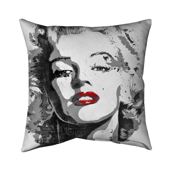 Begin Home Decor 20 x 20 in. Marilyn Monroe-Double Sided Print Indoor Pillow - 5541-2020-FI2-1