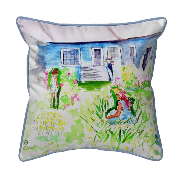 Betsy Drake 12 x 12 in. Front Yard Garden Small Pillow - SN823
