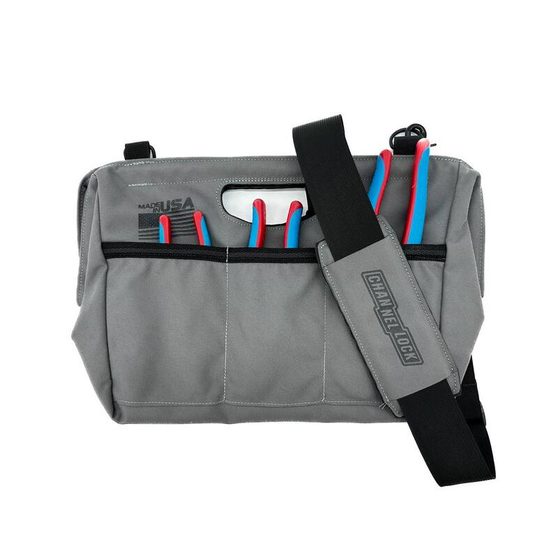 Channellock 16.5 in. Standard Tool Tote Grey Fused with Black - TGM1G