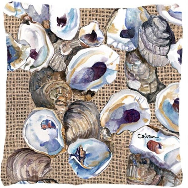 Carolines Treasures Carolines Treasures 8734PW1414 Oyster Indoor & Outdoor Fabric Decorative Pillow - 8734PW1414