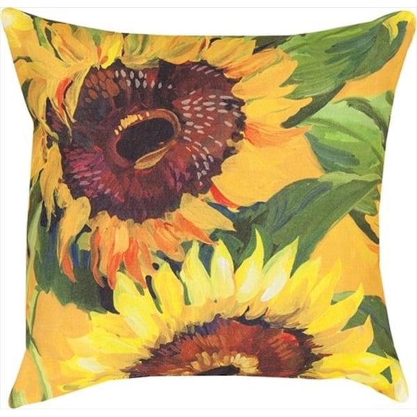 H2H Sunflower Climaweave Pillow Digitally Printed 18 X 18 in. - H214598