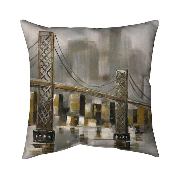 Fondo 20 x 20 in. Bridge by A Cloudy Day-Double Sided Print Indoor Pillow - FO3345385