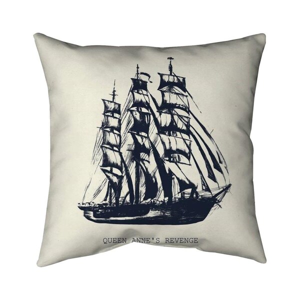 Fondo 20 x 20 in. Old Boat-Double Sided Print Indoor Pillow - FO3333143