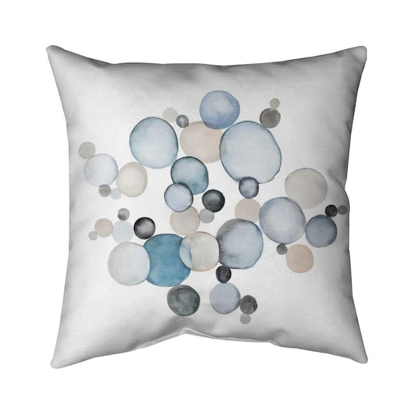 Begin Home Decor 20 x 20 in. Round Pebbles-Double Sided Print Indoor Pillow - 5541-2020-AB64