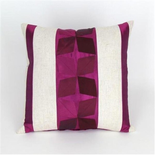 Wayborn Home Furnishing WaybornHomeFurnishings 11136 Decorative Pillow - White and Purple - 11136