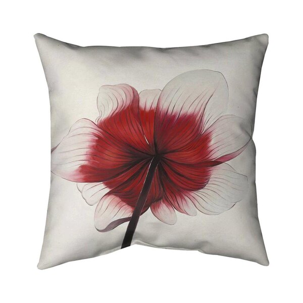 Begin Home Decor 20 x 20 in. Anemone Red Flower-Double Sided Print Indoor Pillow - 5541-2020-FL195