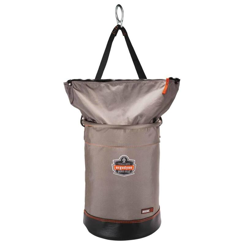 Ergodyne Arsenal 12 in Large Nylon Hoist Bucket Tool Bag - D-Rings, Zipper Top - 5973