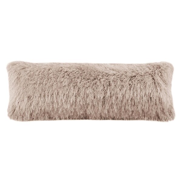 Safavieh 20 x 20 x 3 in. Shag Modish Metallic Pillow, Metalic Bronze - PLS732C-2020