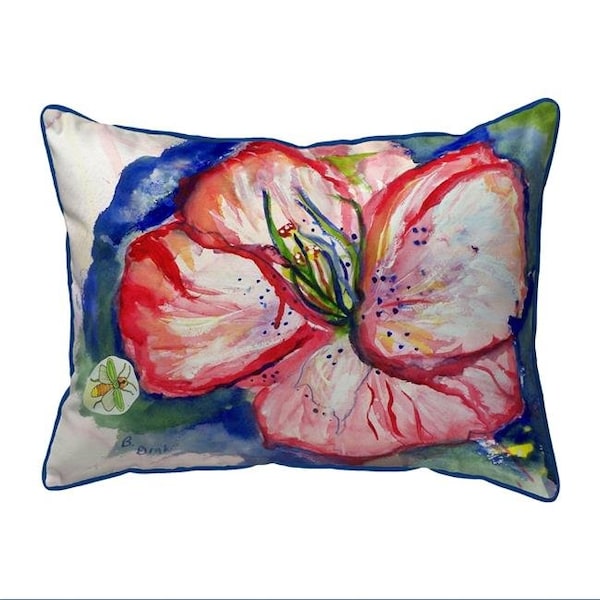 Betsy Drake Betsy Drake SN422 11 x 14 in. Hibiscus Small Indoor & Outdoor Pillow - SN422