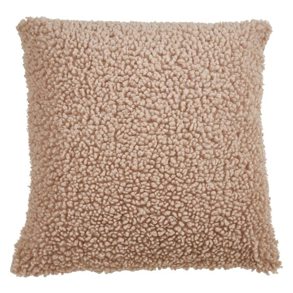 Rlm Distribution 18 in. Faux Fur Throw Pillow Cover Natural - HO3204733