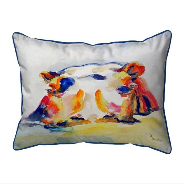 Betsy Drake Betsy Drake SN157 11 x 14 in. Hippo Small Indoor & Outdoor Pillow - SN157