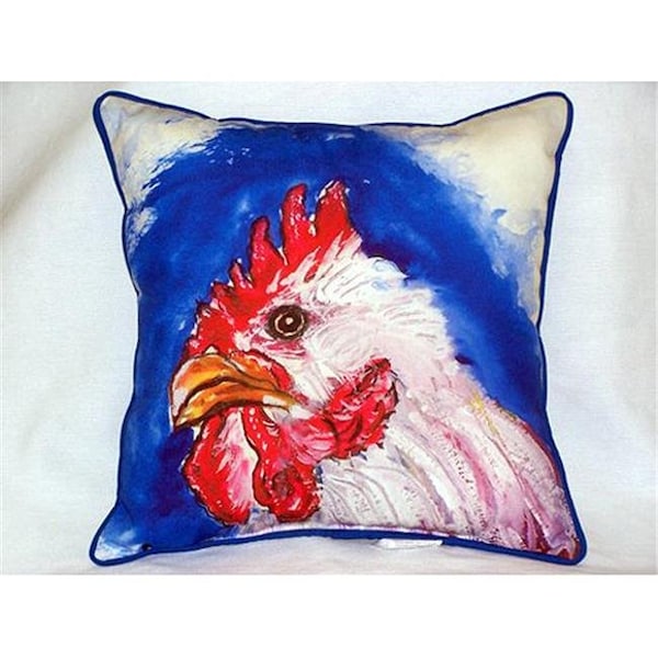 Betsy Drake Betsy Drake HJ288 Rooster Head Large Indoor & Outdoor Pillow 18 x 18 - HJ288