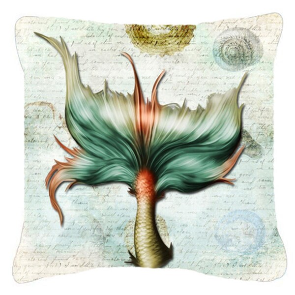 Jensendistributionservices 18 x 18 in. Mermaids And Mermen Mermaid Tail Indoor & Outdoor Fabric Decorative Pillow - MI2556439