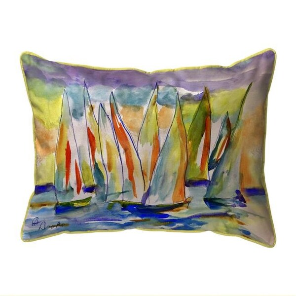 Betsy Drake Betsy Drake SN1203 11 x 14 in. Regatta Small Indoor & Outdoor Pillow - SN1203