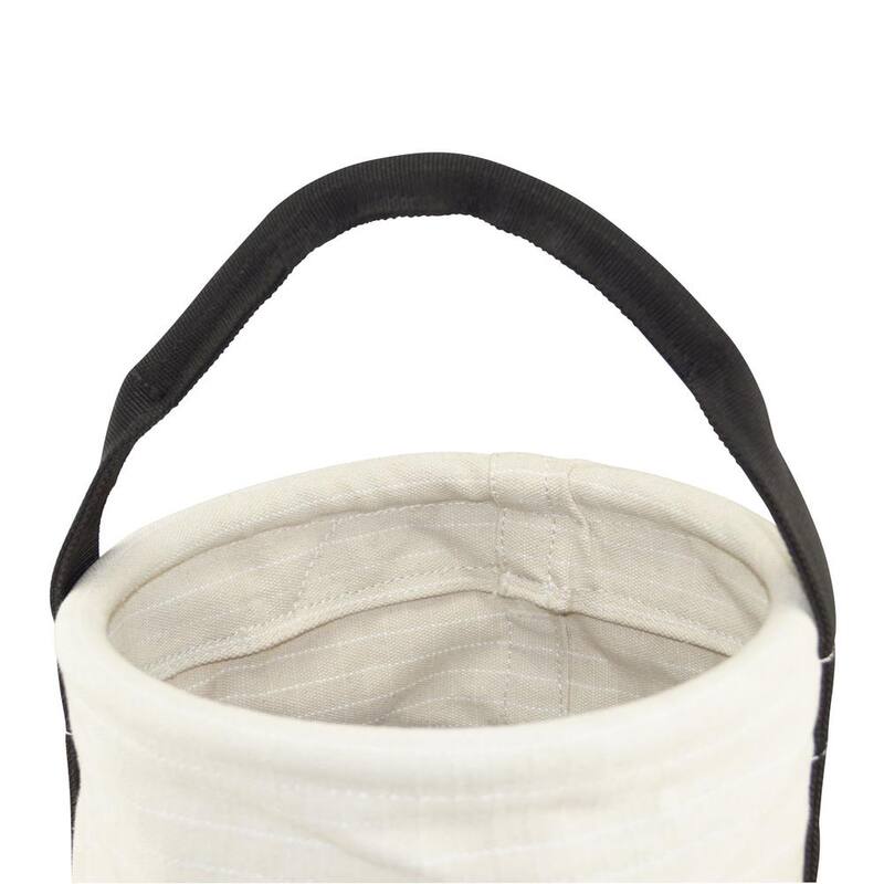 Graintex 12 in. 1-Pocket Utility Tool Bucket in White with Hook - CB2343