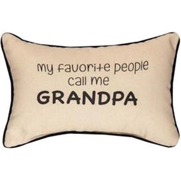 Manual Woodworkers & Weavers Manual Woodworkers & Weavers SWPCGP 12.5 x 8.5 in. My Favorite People Call Me Grandpa Throw Pillow - SWPCGP